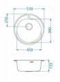 Alveus Form 30 dekor, hloubka 155 mm